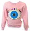 Womens Rainbow Evil Eye Sweatshirt