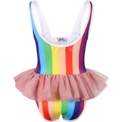 Rainbow Tutu Swimsuit -Lola + The Boys swimwear rainbow tutu swimsuit lola the boys 29618380243046