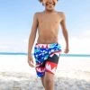 Shark Bite Swim Trunks -Lola + The Boys swimwear shark bite swim trunks lola the boys 28747084071014