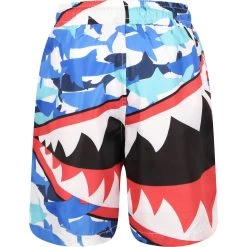 Shark Bite Swim Trunks -Lola + The Boys swimwear shark bite swim trunks lola the boys 29619065389158