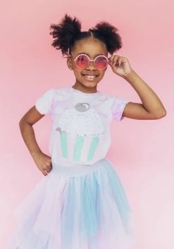 Cupcake Tie Dye Tee -Lola + The Boys tees cupcake tie dye tee lola the boys 28177021730918