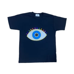 Lola + The Boys 9 Lola + The Boys -Lola + The Boys tees navy rainbow evil eye tee lola the boys 28077508984934