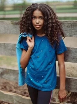 Rainbow Gem T-Shirt -Lola + The Boys tees rainbow gem t shirt lola the boys 28339571720294