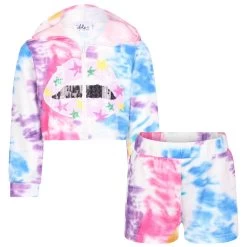 Tie Dye Lips Short Set 15 Tie Dye Lips Short Set -Lola + The Boys tie dye lips short set lola the boys 29618390990950