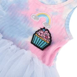 Tie Dye Rainbow Cupcake Tutu Dress -Lola + The Boys tie dye rainbow cupcake tutu dress lola the boys 29618387746918