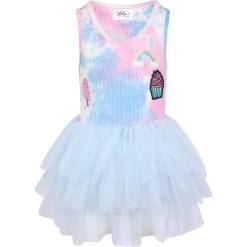 Tie Dye Rainbow Cupcake Tutu Dress -Lola + The Boys tie dye rainbow cupcake tutu dress lola the boys 29618387812454
