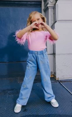 Lola Feather Baby Tee 11 Lola Feather Baby Tee -Lola + The Boys tops lola feather baby tee lola the boys 29686613114982