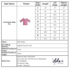 Lola Feather Baby Tee 15 Lola Feather Baby Tee -Lola + The Boys tops lola feather baby tee lola the boys 29689777553510