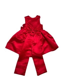 Veronica Satin Bow Dress -Lola + The Boys veronica satin bow dress lola the boys 29416999878758