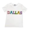 Women's Crystal DALLAS T-shirt -Lola + The Boys women s crystal dallas t shirt lola the boys 29606390235238