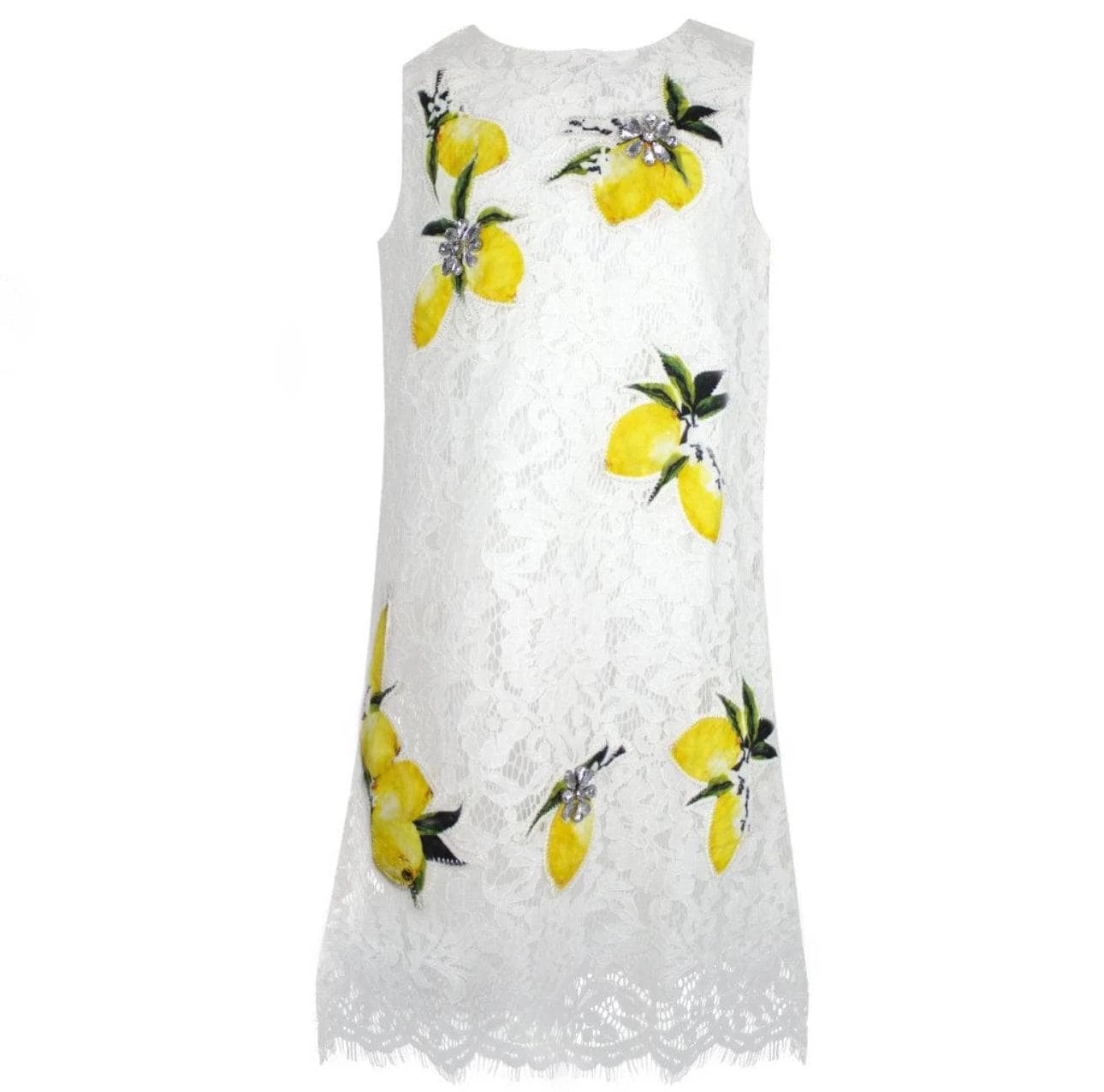 Women’s Crystal Lemon Lace Dress 6 Women’s Crystal Lemon Lace Dress - Image 4