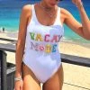 Women's Crystal VACAY MODE Swimsuit -Lola + The Boys women s crystal vacay mode swimsuit lola the boys 29627448000614