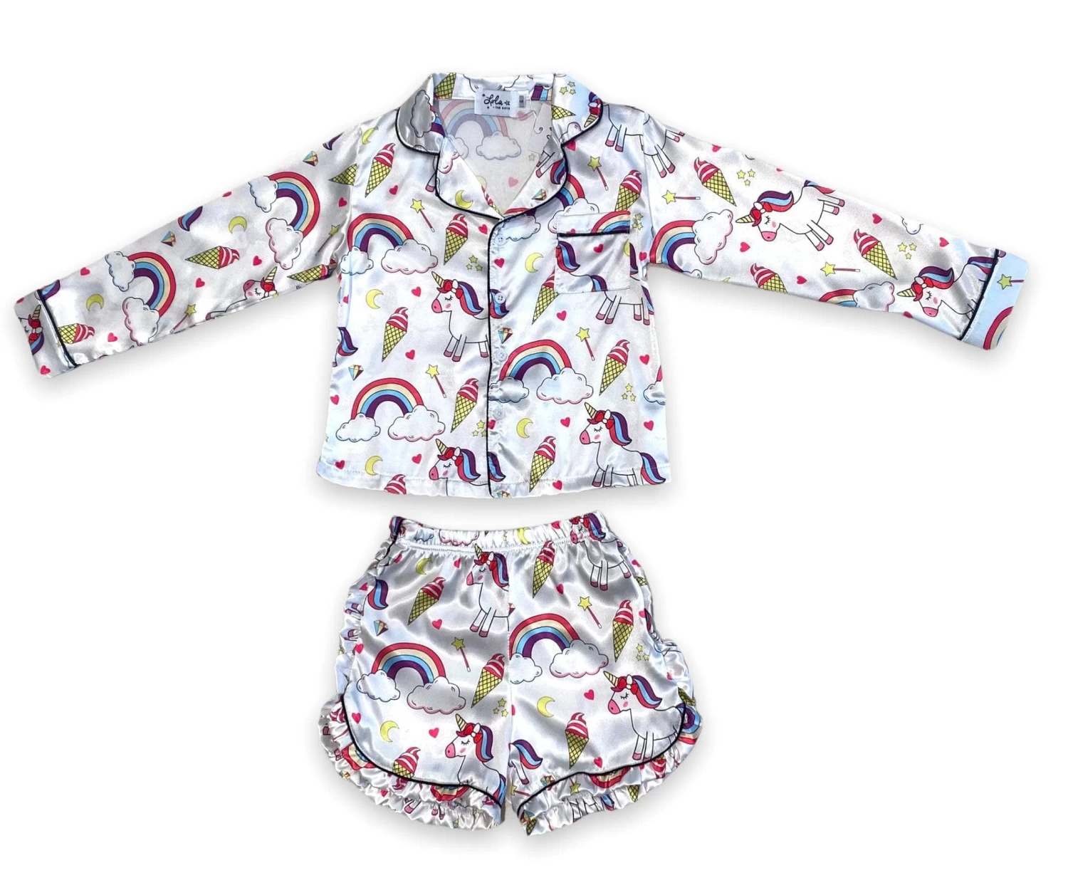 Women's Magical Unicorn Ice Cream Silk Set 4 Women's Magical Unicorn Ice Cream Silk Set - Image 2
