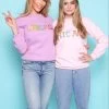 Women's Chicago Gem Sweatshirt - Pink 1 Women's Chicago Gem Sweatshirt - Pink -Lola + The Boys womens women s chicago gem sweatshirt pink lola the boys 29669690179686