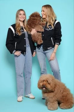 Women's Chicago Varsity Bomber Jacket -Lola + The Boys womens women s chicago varsity bomber jacket lola the boys 29669556617318