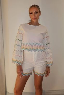 Women's Rainbow Bright Wave Set -Lola + The Boys womens women s rainbow bright wave set lola the boys 29648643555430