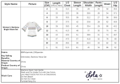 Women's Rainbow Bright Wave Set -Lola + The Boys womens women s rainbow bright wave set lola the boys 29664361611366