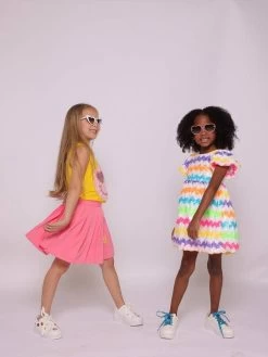 Zig Zag Rainbow Sequin Dress -Lola + The Boys zig zag rainbow sequin dress lola the boys 29604991565926